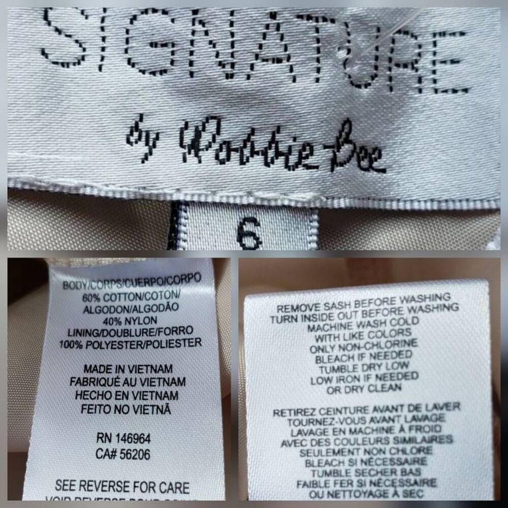 ☔️🔺️Signature by Robbie Bee Black w/White Lace Overlay Sleeveless Dress Small - Picture 12 of 12